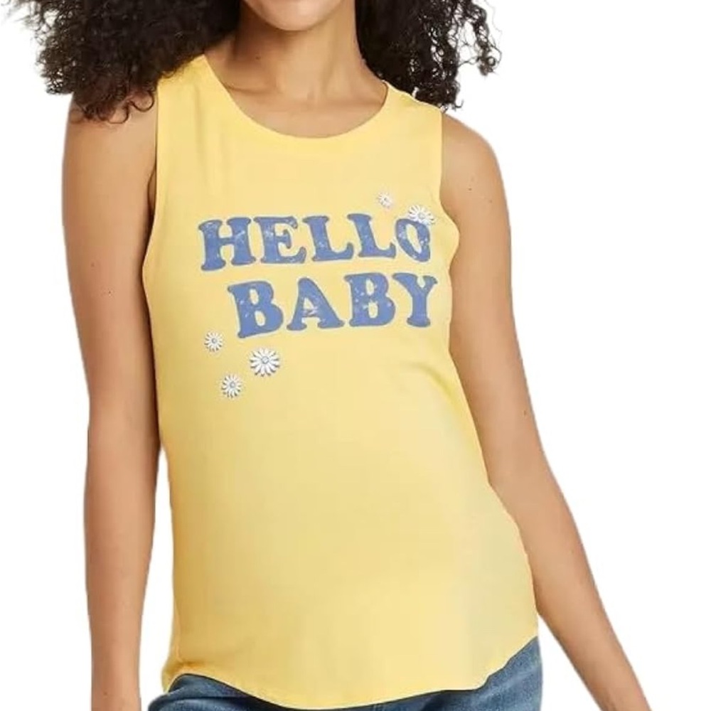 🌹 NWT Isabel maternity Hello Baby top size xs - Picture 1 of 9